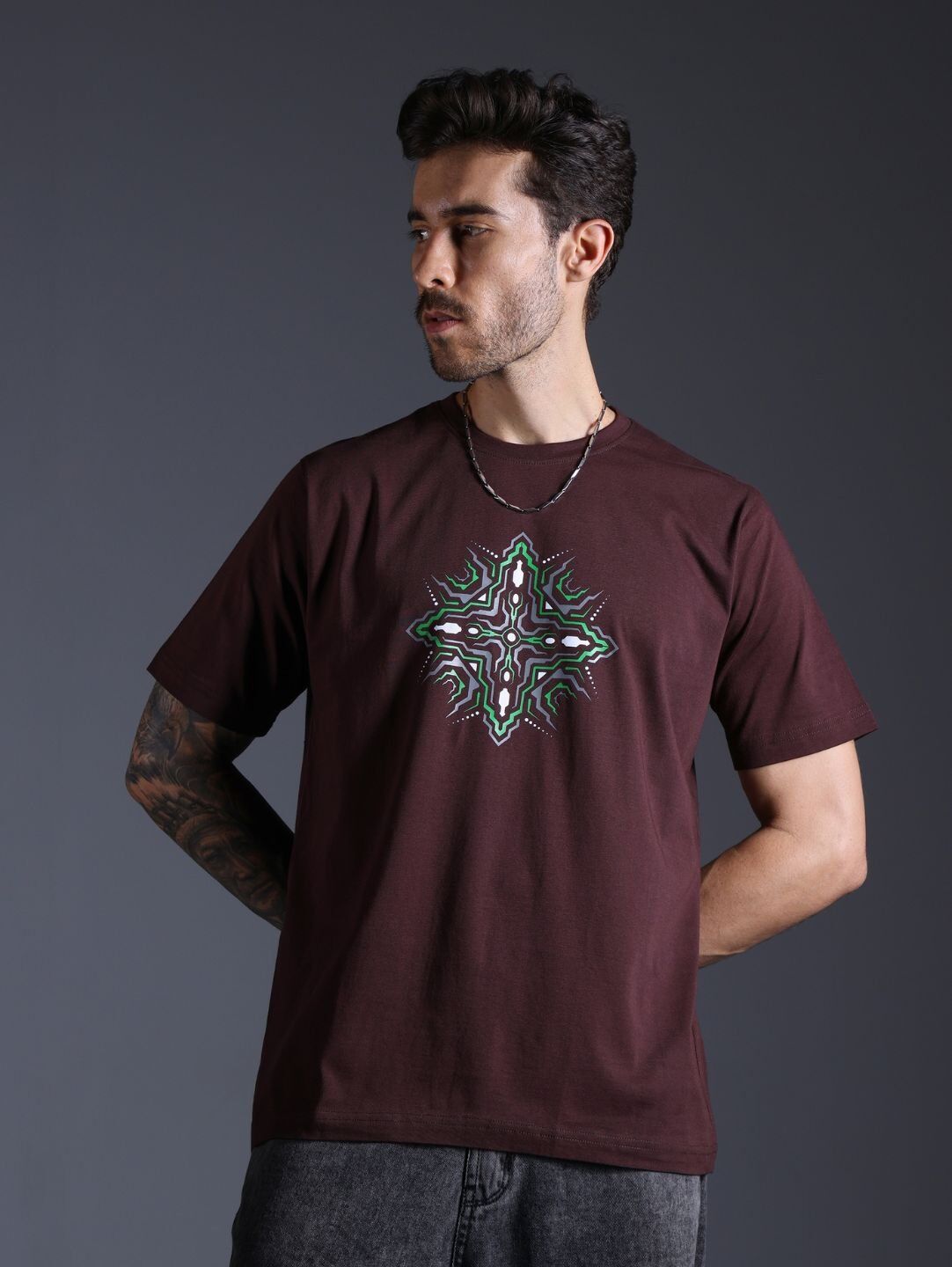 Nexus Brown Glow in the Dark | UV Reactive T-Shirt