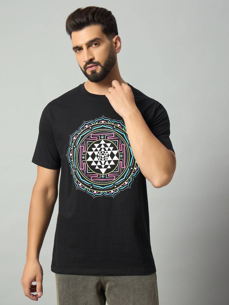 Shri Yantra Glow in the Dark | UV Reactive T-Shirt - Image 2 Shri Yantra Glow in the Dark | UV Reactive T-Shirt - Image 3 Shri Yantra Glow in the Dark | UV Reactive T-Shirt - Image 4 Shri Yantra Glow in the Dark | UV Reactive T-Shirt - Image 5 Shri Yantra Glow in the Dark | UV Reactive T-Shirt - Image 6 Shri Yantra Glow in the Dark T-Shirt Shri Yantra Glow in the Dark | UV Reactive T-Shirt - Image 2 Shri Yantra Glow in the Dark | UV Reactive T-Shirt - Image 3 Shri Yantra Glow in the Dark | UV Reactive T-Shirt - Image 4 Shri Yantra Glow in the Dark | UV Reactive T-Shirt - Image 5 Shri Yantra Glow in the Dark | UV Reactive T-Shirt - Image 6 Shri Yantra Glow in the Dark | UV Reactive T-Shirt - Image 7 Shri Yantra Glow in the Dark | UV Reactive T-Shirt
