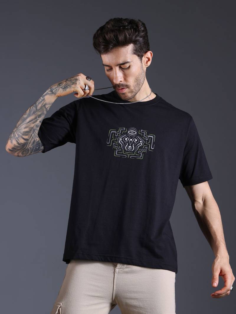 Sacred Spirit Black Glow in the Dark | UV Reactive T-Shirt