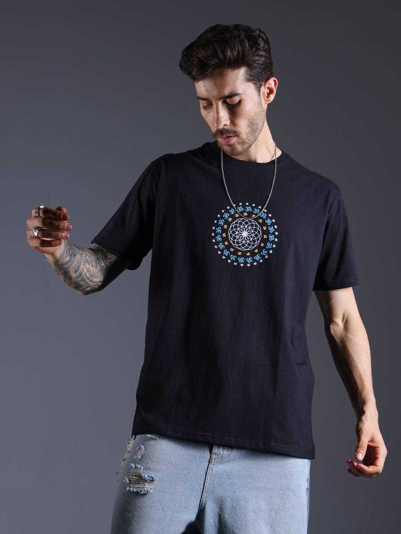 Om Mandala Glow in the Dark | UV Reactive T-Shirt