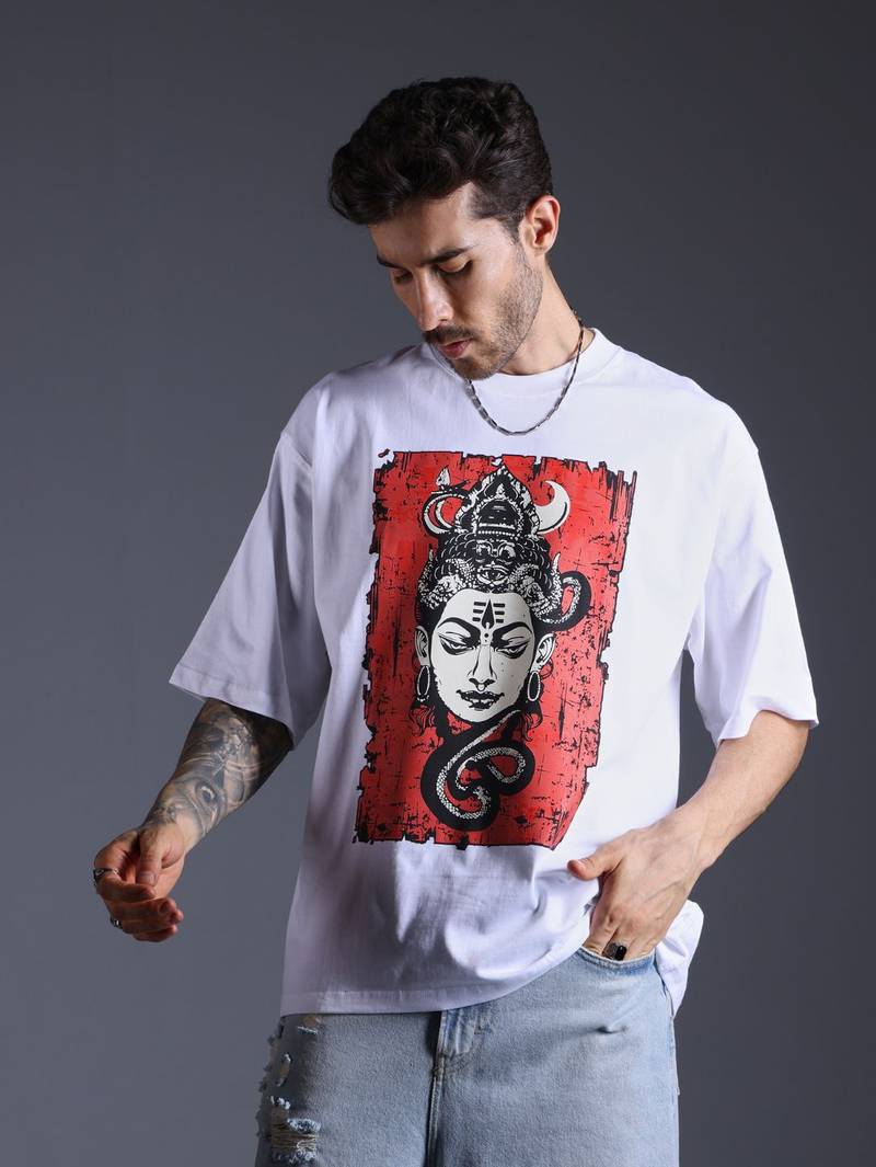 Shiva Printed Oversized T-Shirt
