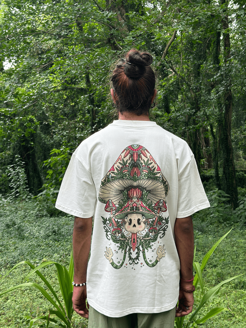 MAGIC MUSHROOM Printed Oversized T-Shirt - Image 1